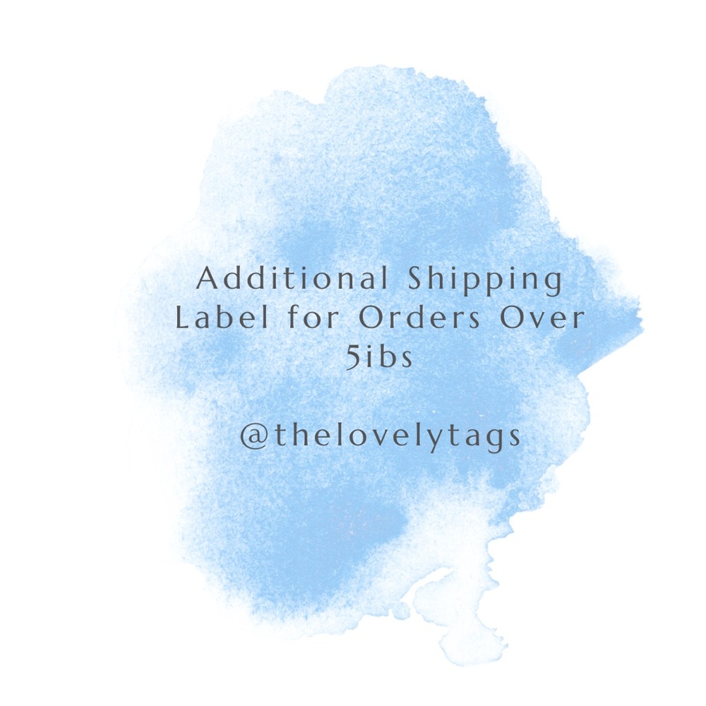 Shipping label for large orders